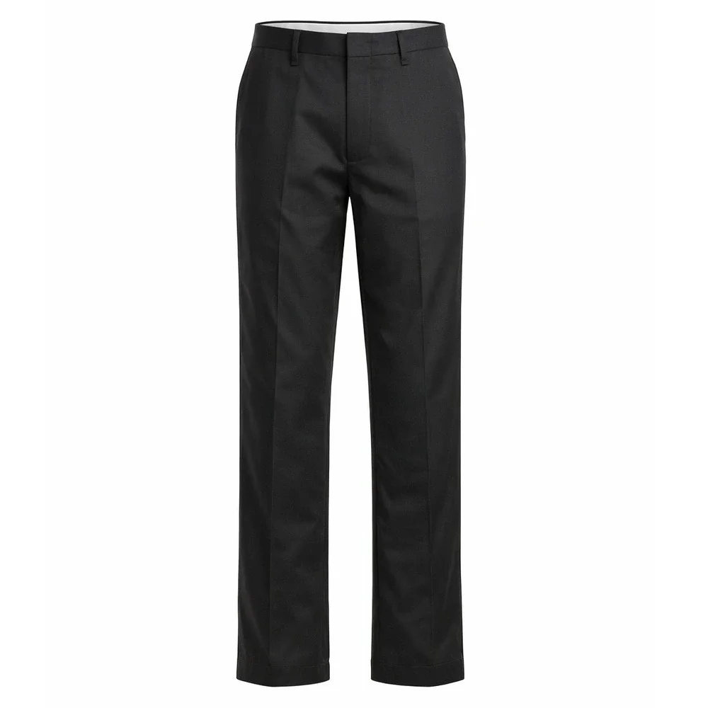 Perry Ellis Portfolio Dress Pants Men 36x32 Black Flat Polyester Viscose NWT